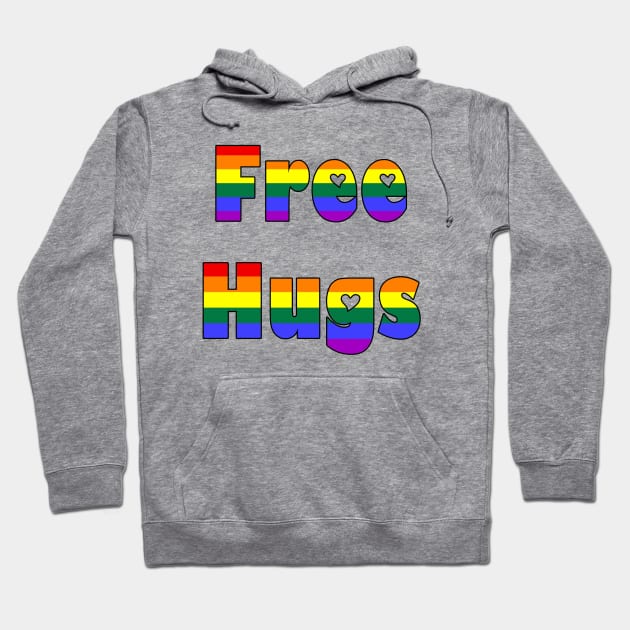 Rainbow Free Hugs Hoodie by imphavok